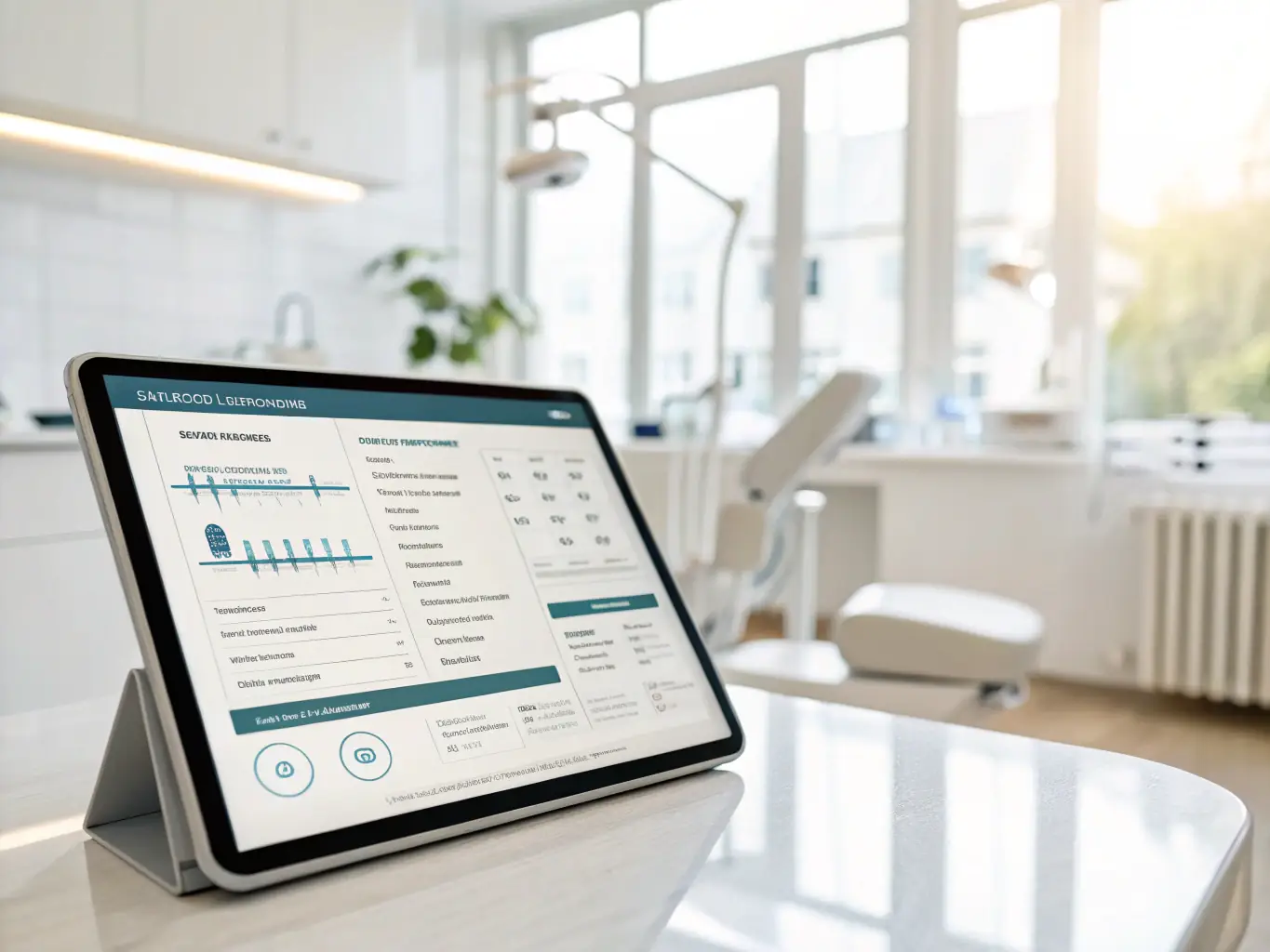 A workflow diagram illustrating automated appointment scheduling and reminders for a dental clinic, with calendar icons and patient notifications on a smartphone.
